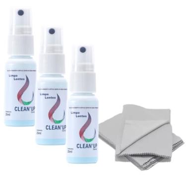 Imagem de Kit 3 Limpa Óculos Celular Limpa Lentes com 5 Flanelas Limpa Tela Tv Celular Notebook