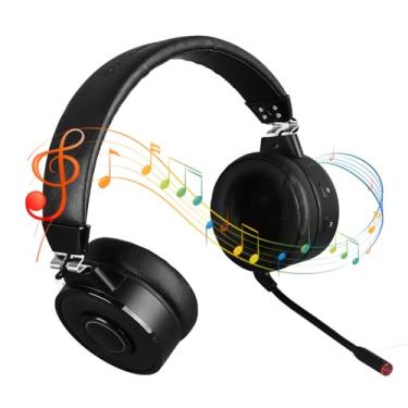 Imagem de Fone de Ouvido para Jogos Sem Fio Com Microfone, Fones de Ouvido para Jogos Bluetooth 5.0, Fone de Ouvido retrô à Prova D'água IPX3 Com Modos de Reprodução Múltipla, Suporte para