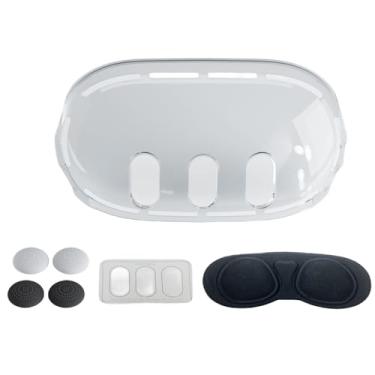 Imagem de Conjunto de capa de silicone compatível com Meta Quest 3, conjunto de capa frontal VR transparente conjunto de capa protetora de lente, presentes para Natal e Halloween/873