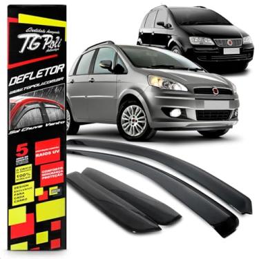 Imagem de Calha Chuva Defletor Idea 4 Portas 2005 2006 2007 2008 2009 2010 2011 2012 2013 2014 2015 2016 Fumê