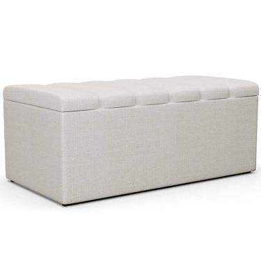 Imagem de Calçadeira Recamier Baú Solteiro 100X50 Cm Champagne