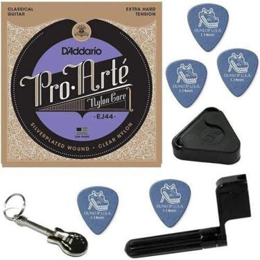 Imagem de Cordas D`Addario Violão Clássico Extra Hard Ej44 + Kit Iz1