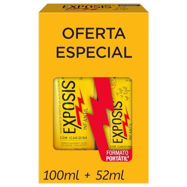 Imagem de Exposis Infantil, Kit Repelente Icaridina, 2 Unidades Gel 100ml e 52ml