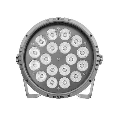 Imagem de Kit 6 Par Leds Indoor Slim Briwax De Plastico 18X12W Rgbw