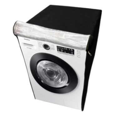 Imagem de CAPA PARA LAVA E SECA SAMSUNG 10.1KG WD10M TRANSPARENTE FLEX (Preto)