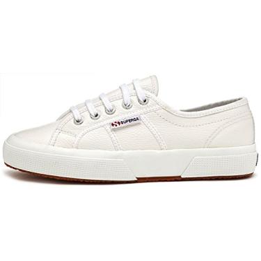 Imagem de Superga Tênis unissex de cano baixo, Branco (branco 900), 6.5