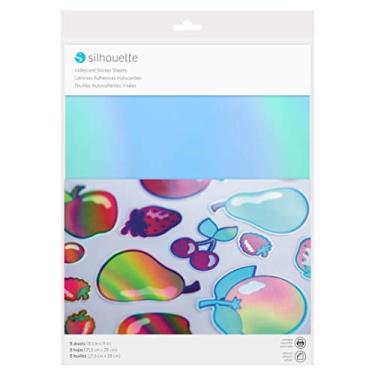 Imagem de Adesivo Imprimível Holográfico Iridescente - Silhouette - 20,32 cm x 27,94 cm - 8 Folhas