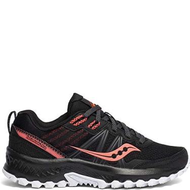 Imagem de Saucony Excursion TR14 Feminino, Preto/Coral, 8.5