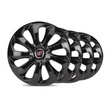 Imagem de Jogo Calota Velox Pto Aro 13 Para Siena 2008 2009 2010 2011 - Elitte M