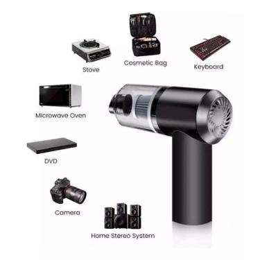 Imagem de Aspirador De Pó Automotivo Recarregável Portátil Carro Sofá Usb Bi-Vol