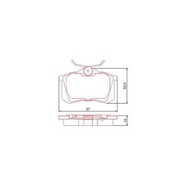 Imagem de Pastilha Freio Fluence 2010 a 2014 HQF-2085C - FERODO