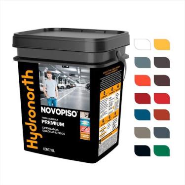 Imagem de Tinta Piso Acrilica Hydronorth Cores 18 Litros - Cores, Preto