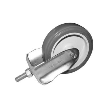 Imagem de Rodízio Sem Trava com Parafuso Fixo Cinza 5 Pol Plástico - Schioppa