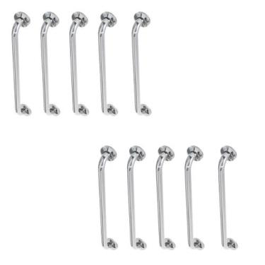 Imagem de Alça de Apoio Barra Inox 40cm Kit 10 Unidades Cadeirante Acessibilidad