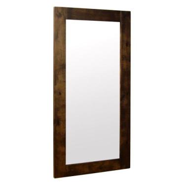Imagem de Espelho Retangular Decorativo com Moldura 200x100 Fiore Canela G04 - G