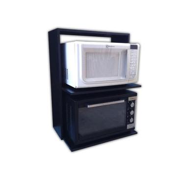 Imagem de Nicho Suporte De Parede Para Microondas E Forno Mdf Madeira Bilhó Move