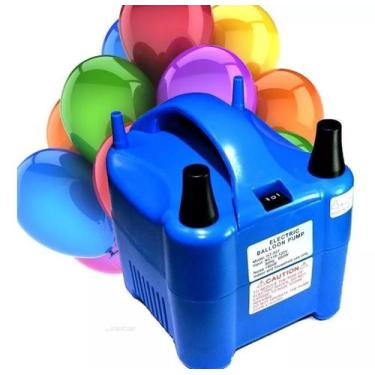 Imagem de Bomba De Ar Inflador Profissional Bexiga Balões 2 Bicos 220V - Lorben