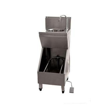 Imagem de Lava-Botas com Lavatório para Assepsia Integrado Evolução Inox LBL-40