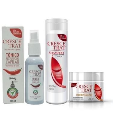 Imagem de Crescetrat Shampoo, Hidratação E Tônico Para Queda De Cabelo