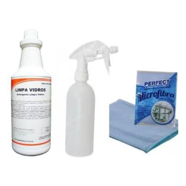 Imagem de Kit limpa vidros spartan+bralimpia+perfect