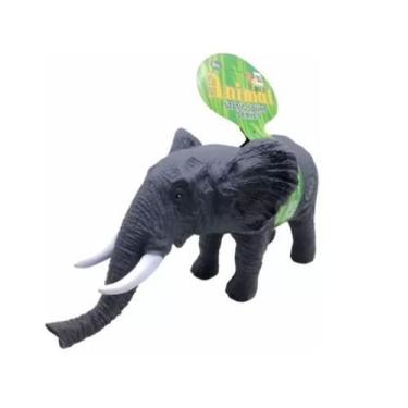 Imagem de Elefante Animal De Brinquedo Vinil Macio Com Som - toys