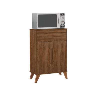 Imagem de Balcão microondas ipanema canelato 1 gaveta - MEGAMOVEIS