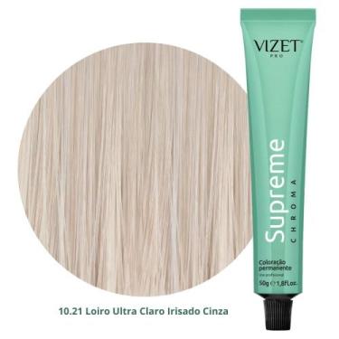 Imagem de Coloração Supreme Chroma 10.21 Loiro Ultra Claro Irisado Cinza 50gr Vi