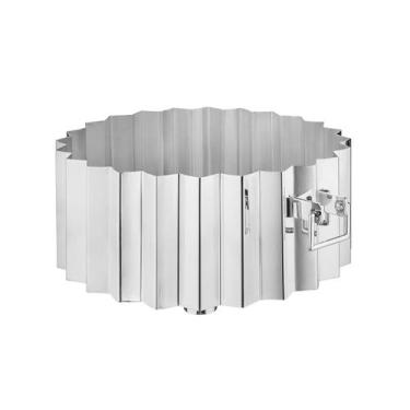 Imagem de Centro de Mesa Redondo Plissé Prata - St James