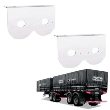 Imagem de 2 Suportes Lanterna 2 Marias Noma 85mm Inox - DW Componentes