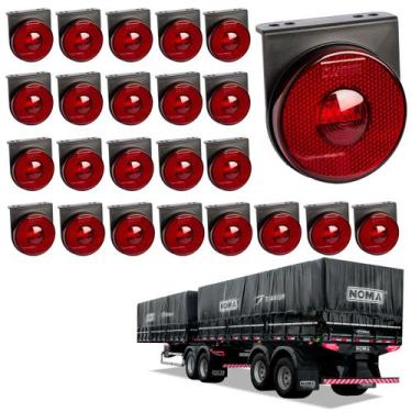 Imagem de 24 Lanterna Lateral Noma LED Rubi 85mm c/ Suporte - Fio - DW Component