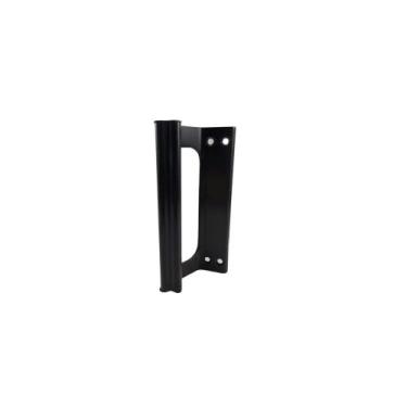 Imagem de Puxador de Aluminio Madeira Buzio Porta Portao Preto 145mm - VCB