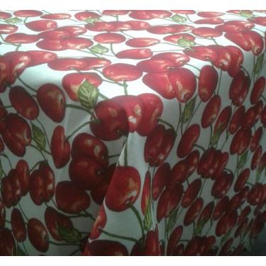 Imagem de Toalha de Mesa Retangular Impermeavel 160x220 cm Cereja - PIETRA