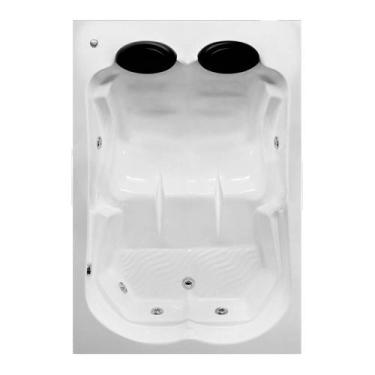 Imagem de Banheira Dupla Gardenia COMBATE com hidro em acrílico - LineaPlas, 1,7