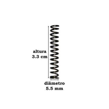 Imagem de Mola para chapinha (prancha de cabelo) diversas marcas Kit com 2 unida