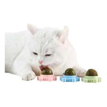 Imagem de Rolo De Lamber Catnip Ball Brinquedo Interativo Gato