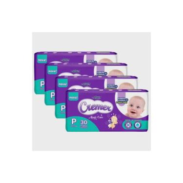 Imagem de Kit Fralda Cremer Jumbinho - Tam P - 120 fraldas/ tiras - ATACADO BARA