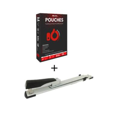 Imagem de Grampeador Lonão Alcance e 1 Cento Plastico Plastificação Grafity A4 0