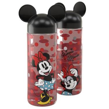 Imagem de Garrafinha de Água Escolar Infantil 500ml Mickey Minnie Menino Menina 