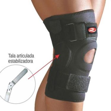 Imagem de Joelheira Com Tala Neoprene Articulada 0750 Realtex, GG, Preto