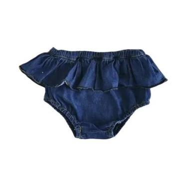 Imagem de Shorts Jeans Bebê - Casual, com Bolsos - 0 a 24 Meses, 6-12 meses, 100