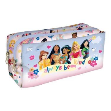 Imagem de Estojo Duplo Escolar em Tecido Princesas 5173 - Dac