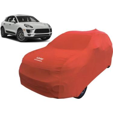 Imagem de Capa De Tecido Para Proteção Carro Porsche Macan - Mz, Vermelha