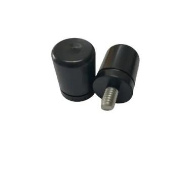 Imagem de Puxador para box de banheiro ou janela de vidro temperado preto - Tecn