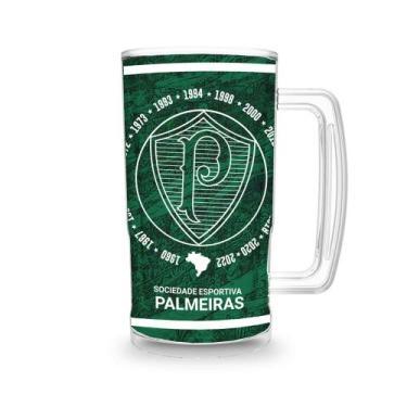 Imagem de Canecas De Chopp Cerveja Palmeiras Oficial Acrilico - HELSIM, Verde