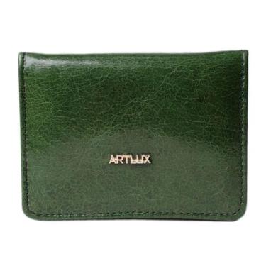 Imagem de Carteira RFID em Couro para CNH Artlux 3009, Verde escuro
