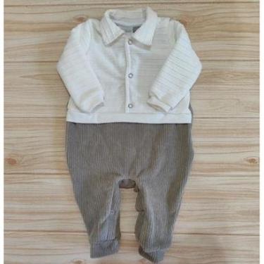 Imagem de Macacão De Bebê Menino Inverno Roupa Paraíso Moda Bebe-Masculino