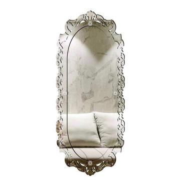 Imagem de Espelho Corpo Inteiro Decorativo Bolonha 53x130 - CREATUS, prateado