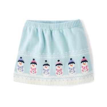 Imagem de Gymboree Saias modernas para meninas e crianças pequenas, Boneco de neve claro cósmico, 5 Anos