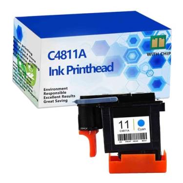 Imagem de YIZHIYZ Cabeçote de impressão de tinta C4810A C4812A C4813A C4813A C4811A Substituição da cabeça de impressão compatível com HP 500 510 800 100 1100dtn 1200d 2280tn 2300dtn 500ps 2600dtn 800 unidades