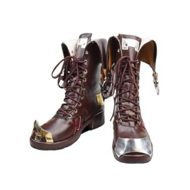 Imagem de COSGOGO Jinx Sapatos Cosplay para Novo Anime LOL Arcane Jinx Botas Curtas Mulher Homem Sapatos de Dia das Bruxas, Multi, 34
